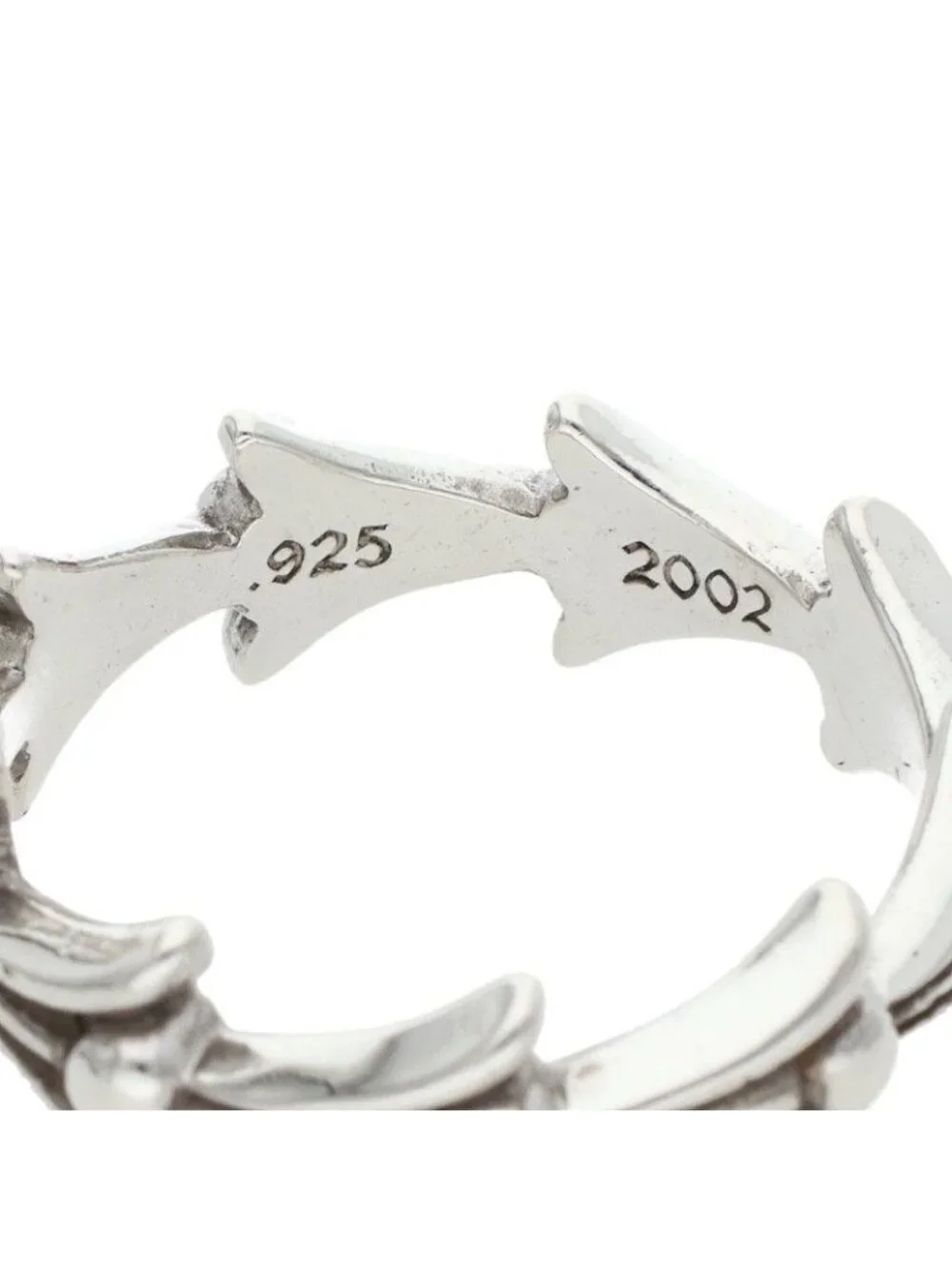 Chrome Hearts Cross Tail Silver Ring